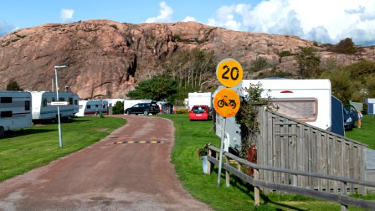 Entrance to Sävens camping in Skalhamn photo