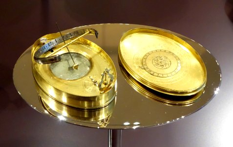 Equinoctial sundial, Salomon Krigner, perhaps Warsaw, c. 1700 - Mathematisch-Physikalischer Salon, Dresden - DSC07931