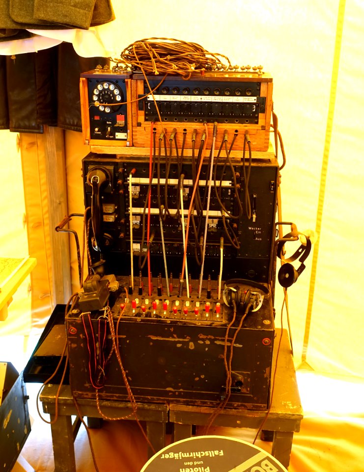 Equipment in the communications tent - Battle for the Airfield, 2017 - Collings Foundation - Massachusetts - DSC06952