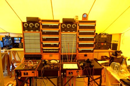 Equipment in the communications tent - Battle for the Airfield, 2017 - Collings Foundation - Massachusetts - DSC06950