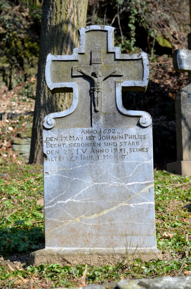 Eppstein, alter Friedhof, Grabstein Johann Philips