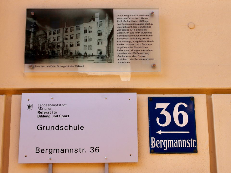 Erinnerungstafel bergmannschule