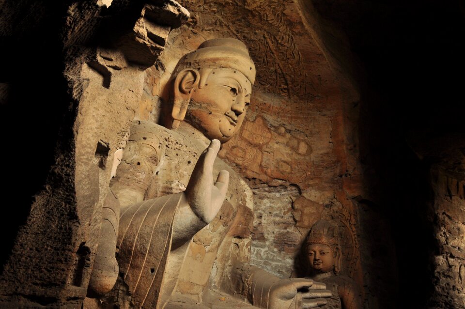 Cave china brown buddha