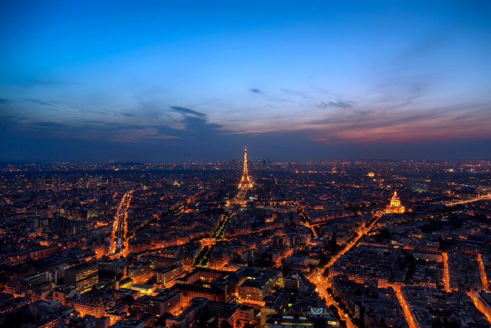 Tower sunset sky