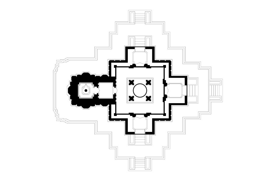 Erakeswara temple plan, Pillalamarri Telangana