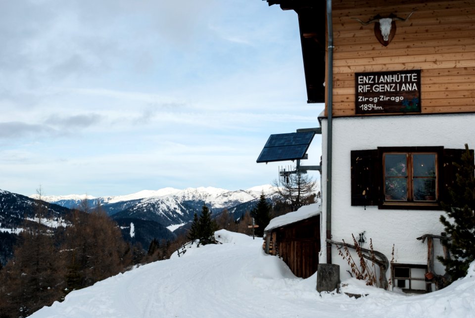 Enzianhütte mit Blick nach Norden