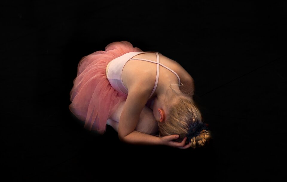 Posing dancer ballet