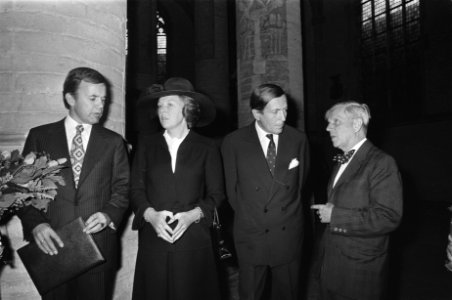 Erasmusprijsuitreiking in Leiden in aanwezigheid van Prinses Beatrix en Prins Cl, Bestanddeelnr 928-7875