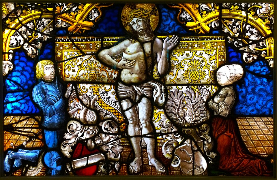 Münster christ than pain man stifter couple