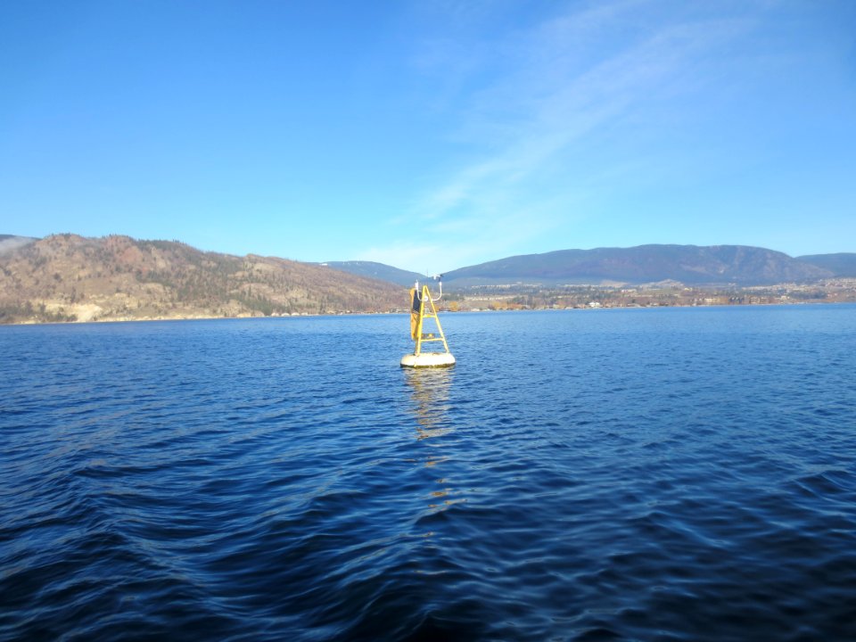 Environment Canada Lake Evaporation Monitoring Buoy in Lake Okanagan