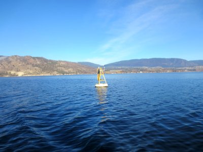 Environment Canada Lake Evaporation Monitoring Buoy in Lake Okanagan photo