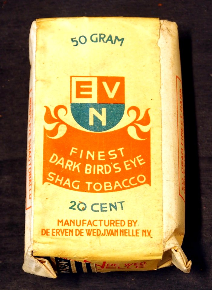 ENV shag tobacco, De Erven De Weduwe J Van Nelle NV voorkant