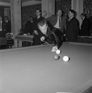 Ereklasse bandstoten te Amsterdam, Hans Vultink aan stoot in Slotania, Bestanddeelnr 915-8984