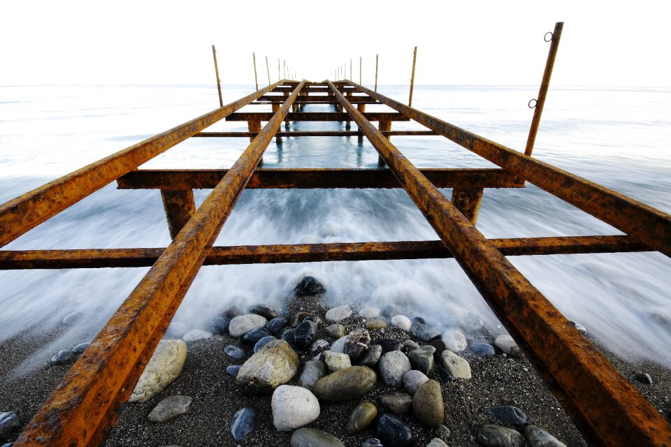 Loneliness beach coastline photo