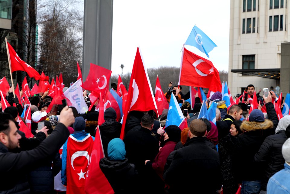 Erdogan at Erdogan support demonstration Berlin 2020-01-19 13