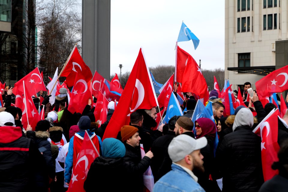 Erdogan at Erdogan support demonstration Berlin 2020-01-19 12
