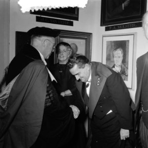 Eredoctoraat Eduard van Beinum receptie na erepromotie, Bestanddeelnr 908-1866