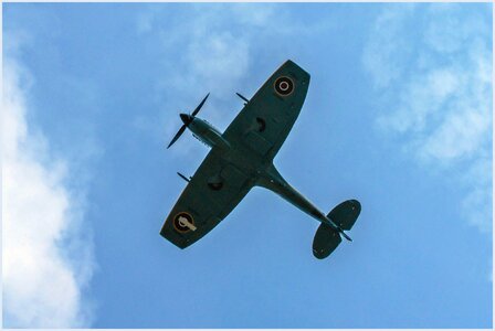 Fighter vintage flying photo