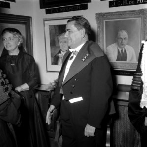 Eredoctoraat Eduard van Beinum receptie na erepromotie, Bestanddeelnr 908-1867