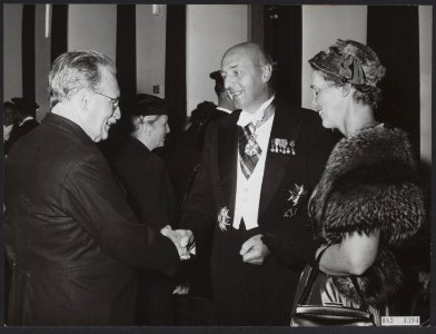 Eredoctoraten, ministers, minister-presidenten, Drees W, Mansholt-Postel MwHj, Bestanddeelnr 083-1394