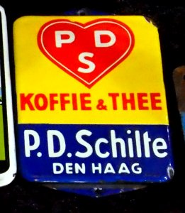 Enamel advertising sign, PDS