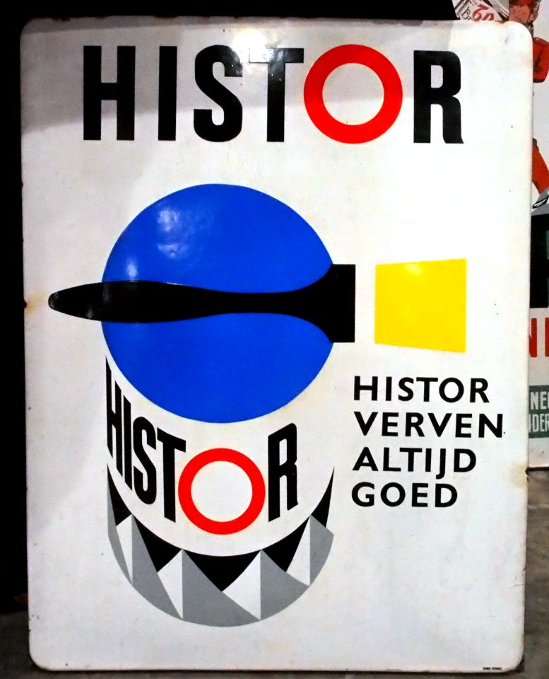Enamel advertising sign, Histor