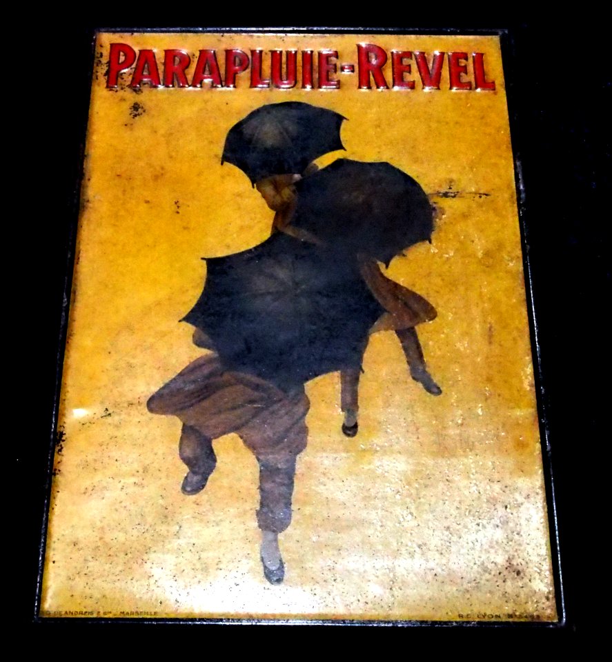 Enamel advertising sign, Parapluie-Revel