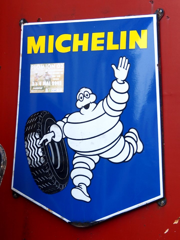 Enamel advertising sign, Michelin in France