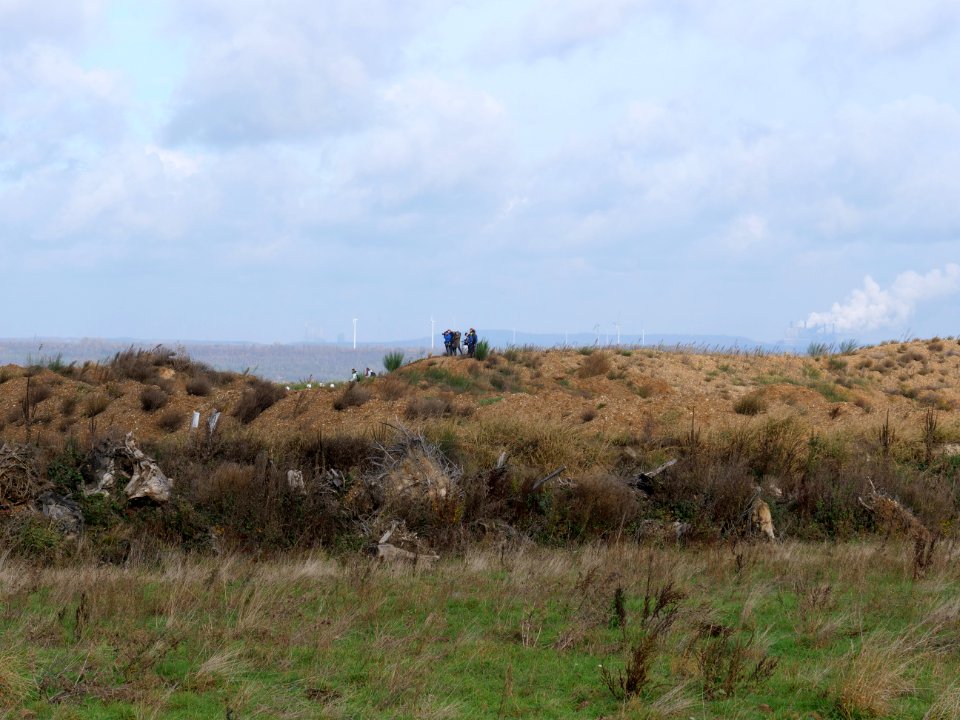 Ende Gelände November 2017 - Journalists filming into the pit