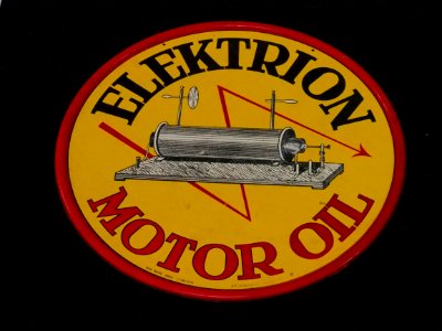 Enamel advertising sign, Elektrion Motor oil
