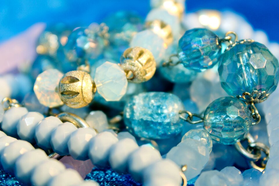 Glass necklace background