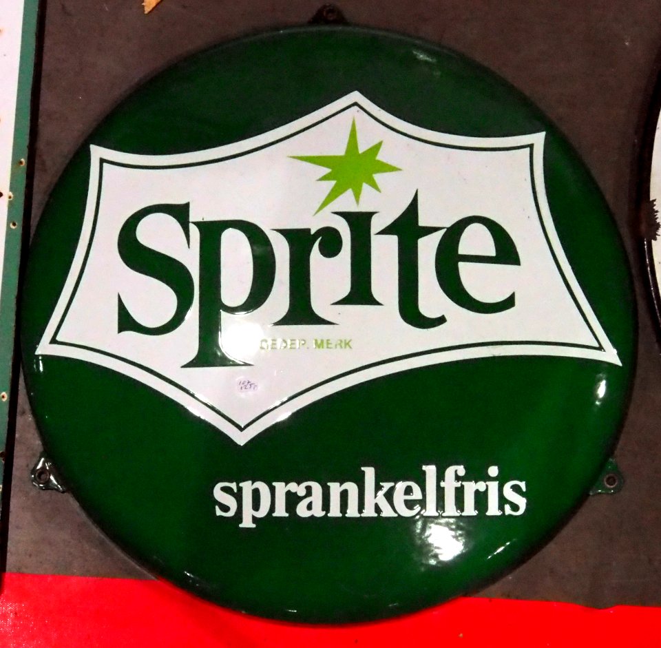 Enamel advert, Sprite sprankelfris