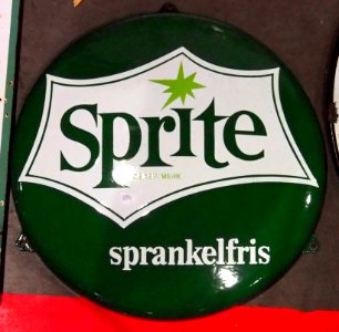 Enamel advert, Sprite sprankelfris