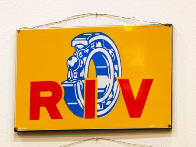 Enamel advert, RIV
