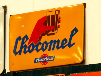 Enamel advert, Chocomel Nutricia
