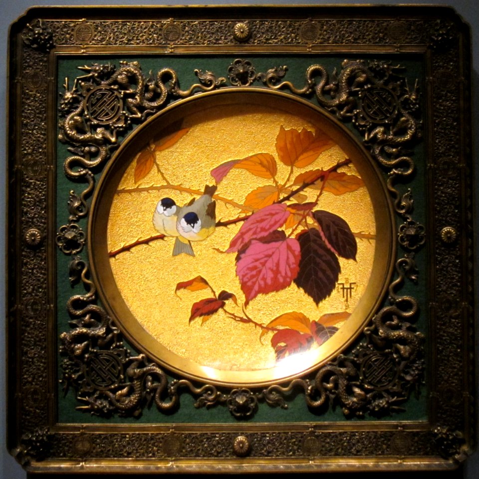 Enamel plaque framed in gilt metal, Fernand Thesmar, 1879, Cleveland Museum of Art