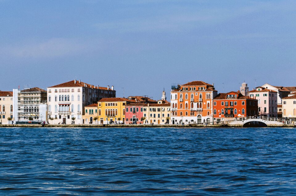 Houses landscape coastline