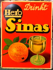 Enamel advertising sign, -049