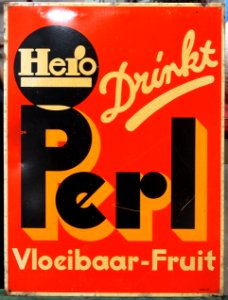 Enamel advertising sign, -048