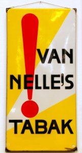 Enamel advert, VAN NELLE'S TABAK
