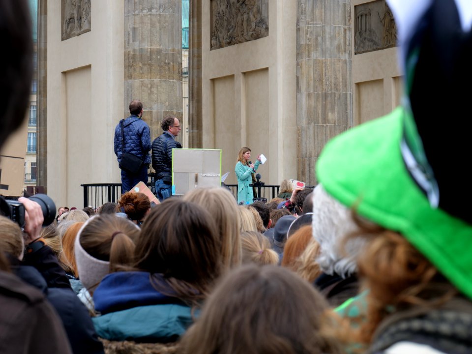 End of the FridaysForFuture demonstration Berlin 29-03-2019 15