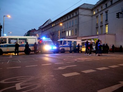 Ende Gelände blockade of the Invalidenstraße at the Sandkrugbrücke 31