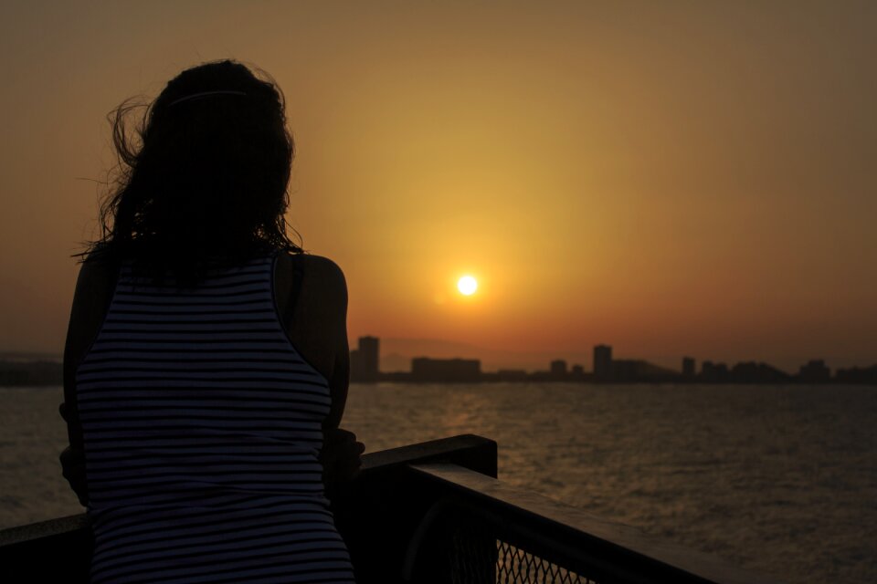 Hair landscape sun