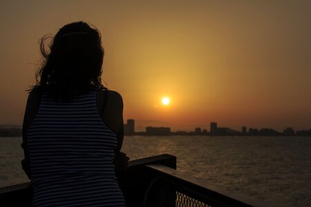 Hair landscape sun
