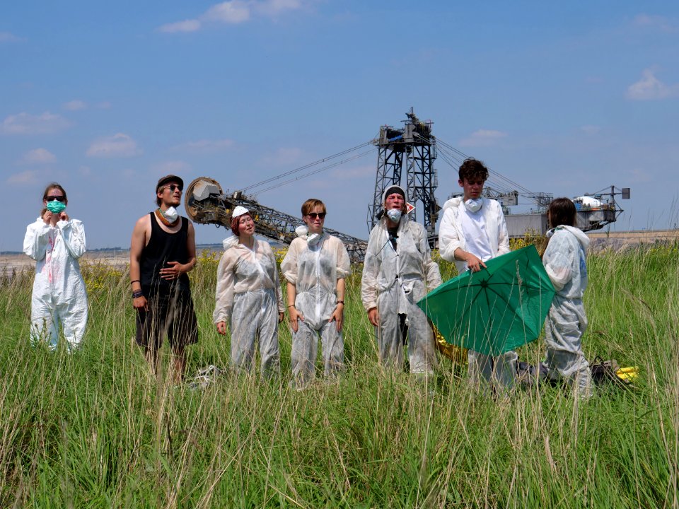 Ende Gelände part of the Red Finger at the brim 22-06-2019 18