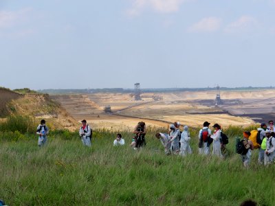 Ende Gelände part of the Red Finger at the brim 22-06-2019 11