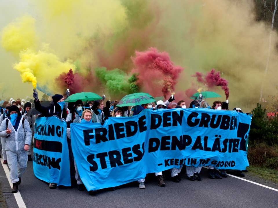Ende Gelände November 2019 demonstration Koppatzer Straße 36