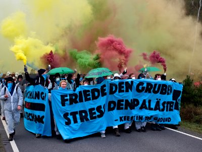 Ende Gelände November 2019 demonstration Koppatzer Straße 36