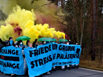 Ende Gelände November 2019 demonstration Koppatzer Straße 33