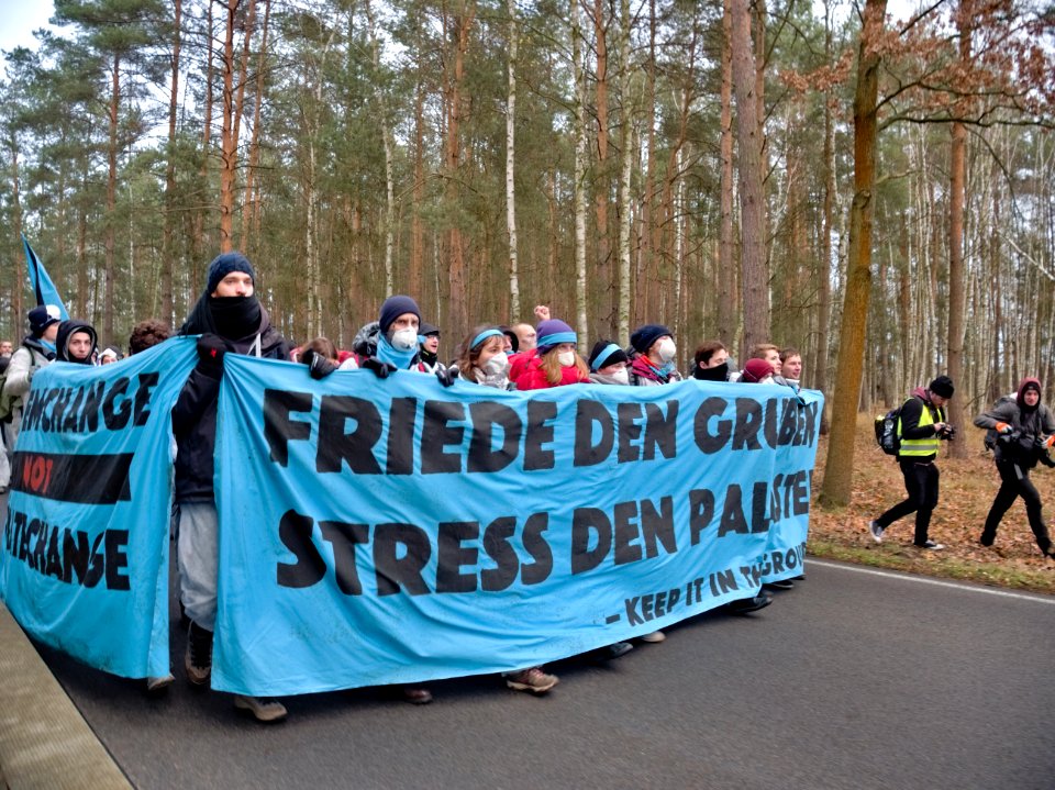 Ende Gelände November 2019 demonstration Koppatzer Straße 60